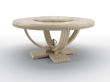 METROPOLIS - Round walnut table by BRUNO ZAMPA - view 2
